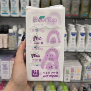 دستمال مرطوب جیبی 64 عددی اورتاپ EverTop