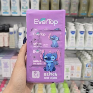 دستمال مرطوب جیبی 64 عددی اورتاپ EverTop