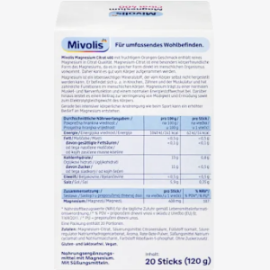 ساشه منیزیم سیترات 400 میوولیوس Mivolis