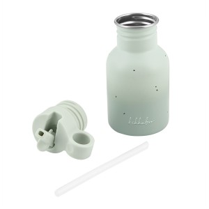 بطری قمقمه نی‌ دار 350 میل کیکابو kikka boo مدل Flora