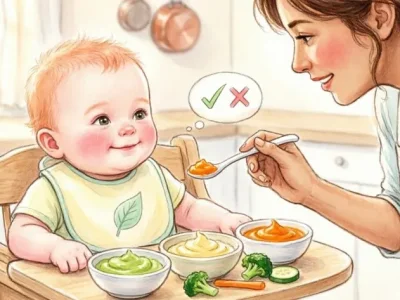 ترتیب صحیح معرفی غذاهای کمکی به نوزاد