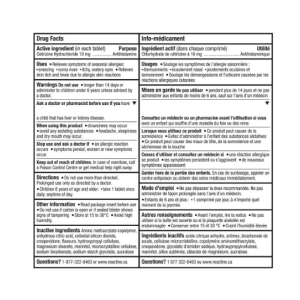 قرص ضدحساسیت و آلرژی حل شونده Reactine