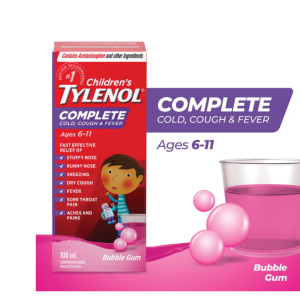 شربت کامل سرماخوردگی ، سرفه و تب کودکان  تایلنول TYLENOL