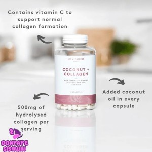 قرص 180 عددی کوکونات کلاژن مای ویتامینز My Vitamins Coconut Collagen