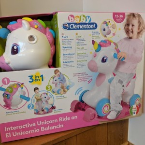 راکر سه کاره طرح یونیکورن بیبی کلمنتونی BABY CLEMENTONI