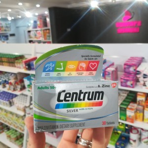 قرص مولتی ویتامین بزرگسال 50+ سال سنتروم 30 عددی Centrum