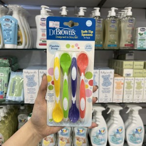 قاشق طلقی  نوزاد بسته 4 عددی دکتر براون Dr Brown’s