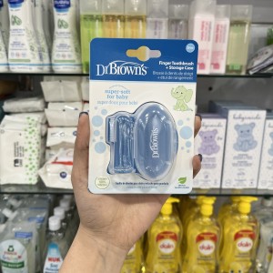 مسواک انگشتی سیلیکونی همراه با قاب محافظ دکتر براون Dr Brown’s