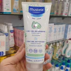 شامپو سر و بدن ژل ماستلا Mustela حجم 200 میلی لیتر