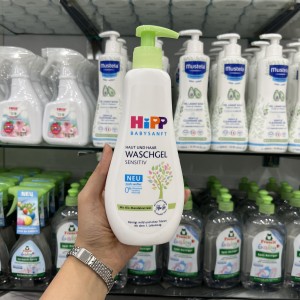 شامپو سر و بدن 400 میل هیپ Hipp مدل sensitive