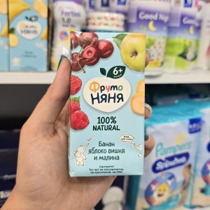 آب میوه طبیعی پاکتی نیان  Opymo Nyanya