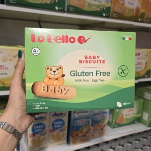 بیسکوییت انگشتی 250 گرمی لوبلو LoBello بدون شیر و گلوتن و تخم مرغ