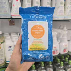 دستمال مرطوب صورت و بینی دکتر براون Dr Brown’s