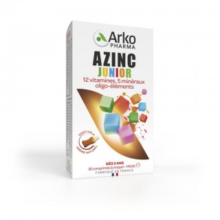 قرص جویدنی مولتی ویتامین و مینرال Azinc Junior برای 3+ سال تولید فرانسه