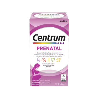 قرص مولتی‌ ویتامین بارداری سنتروم Centrum Prenatal تولید کانادا