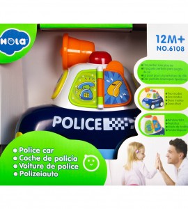 مشخصات اسباب بازی نوزاد ماشین پلیس هولا ۶۱۰۸