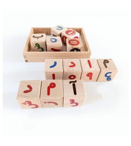 بازی الفبا فارسی و اعداد چوبی