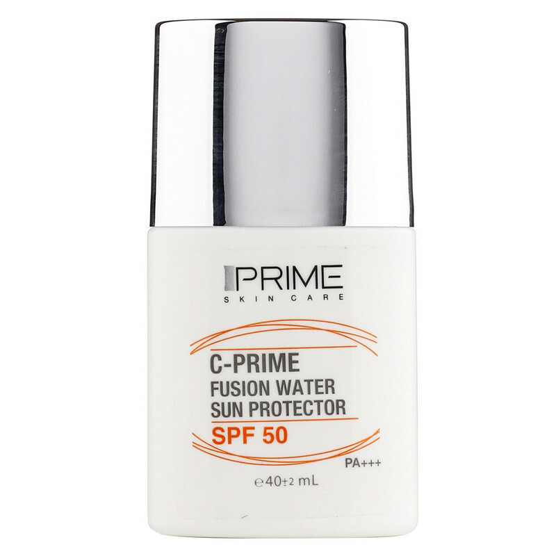 فلوئید ضدآفتاب بی‌رنگ پرایم SPF50 مدل C-Prime Fusion Water مناسب انواع پوست، حجم 40 میلی‌لیتر