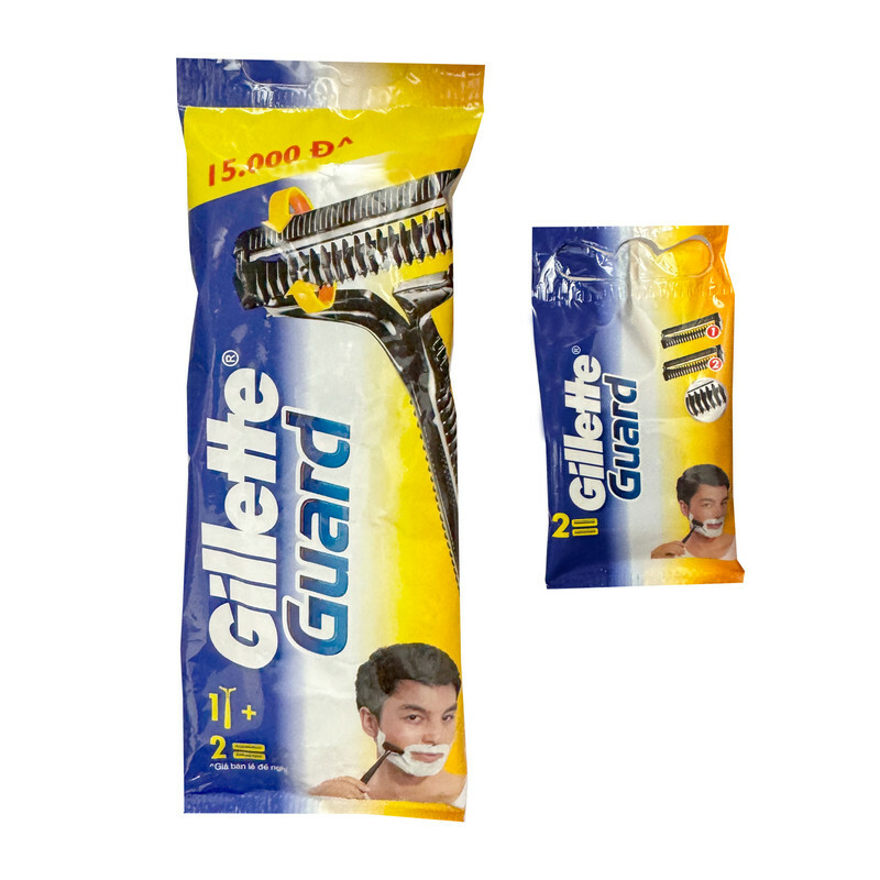 خود تراش ژیلت مدل Guard به همراه تیغ یدک بسته 4 عددی