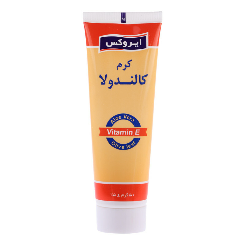 کرم مرطوب کننده دست و صورت ایروکس مدل Calendoola مناسب برای انواع پوست وزن 50 گرم