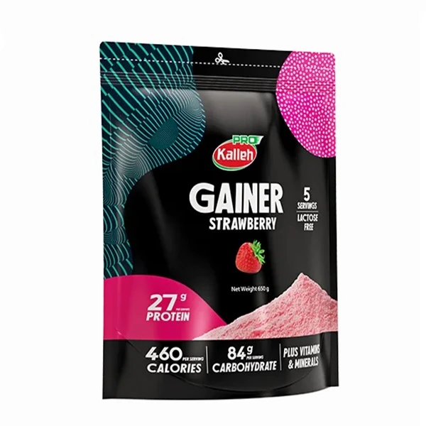 گینر 650 گرم کاله با طعم توت فرنگی