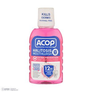 دهان شویه آکوپ مدل Halitosis حجم 300 میلی لیتر