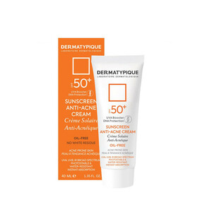 کرم ضدآفتاب درماتیپیک مدل Anti -acne، حجم 40 میلی‌لیتر