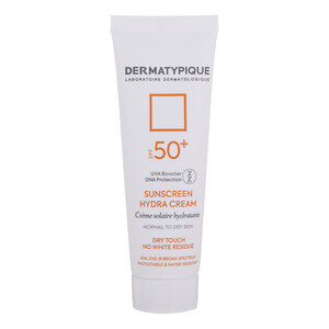 کرم ضدآفتاب بی‌رنگ درماتیپیک +SPF50 مدل هیدرا مناسب انواع پوست، حجم 50 میلی‌لیتر