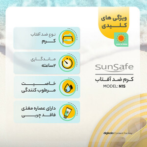 کرم ضدآفتاب رنگی سان‌سیف مدل N15، حجم 40 میلی‌لیتر