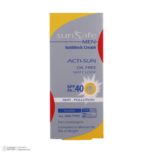 کرم ضدآفتاب آقایان سان‌سیف SPF40