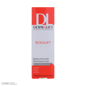 کرم مرطوب کننده صورت درمالیفت مدل  Rosalift مناسب پوست‌های حساس حجم 30 میلی لیتر