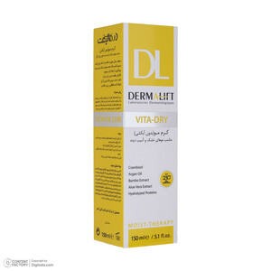 کرم مو درمالیفت مدل VITA DRY مناسب برای موهای خشک و آسیب دیده حجم 150 میلی لیتر