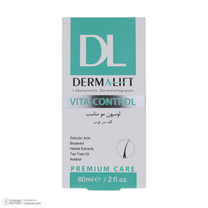 لوسیون متعادل کننده چربی سر درمالیفت مدل VITA CONTROL حجم 60 میلی لیتر