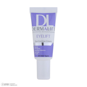 کرم رطوبت‌رسان دور چشم درمالیفت مدل Eyelift Eye Contour مناسب انواع پوست حجم 20 میلی لیتر