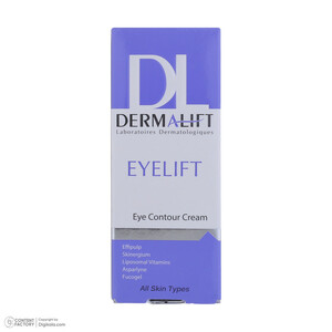 کرم رطوبت‌رسان دور چشم درمالیفت مدل Eyelift Eye Contour مناسب انواع پوست حجم 20 میلی لیتر