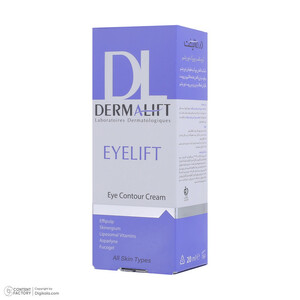 کرم رطوبت‌رسان دور چشم درمالیفت مدل Eyelift Eye Contour مناسب انواع پوست حجم 20 میلی لیتر