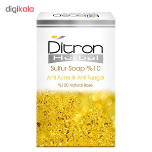 صابون ضد آکنه دیترون مدل Sulfur وزن ۱۱۰ گرم