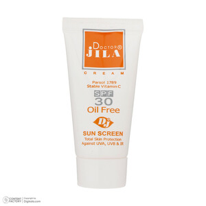 کرم ضد آفتاب و ضد چروک بی‌رنگ دکتر ژیلا، Spf 30، مدل Parsol 1789، مناسب پوست‌های چرب و مختلط با حجم 65 میلی‌لیتر، محافظت‌کننده در برابر اشعه‌های UVA و UVB، ضد پیری، دارای فرمولاسیون فاقد چربی، ویتامین‌های C و E، با ماندگاری 2 ساعته