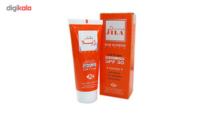 کرم ضد آفتاب رنگی دکتر ژیلا Spf30 مدل Parsol 1789 محافظ UVA ،UVB، ضد پیری، ضد حساسیت، مناسب انواع پوست حجم 30 گرم