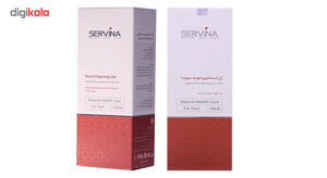 ژل شست‌وشوی صورت سروینا مخصوص پوست‌های خشک و معمولی مدل Normal and Dry skin حجم 150میلی‌لیتر