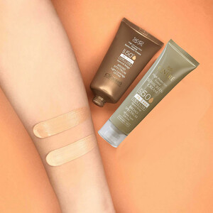 کرم ضدآفتاب رنگی سینره SPF50 مدل Broad Spectrum مناسب انواع پوست، حجم 50 میلی‌لیتر