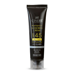 کرم ضدآفتاب آقايان SPF45 سینره، حجم 50 میلی‌لیتر