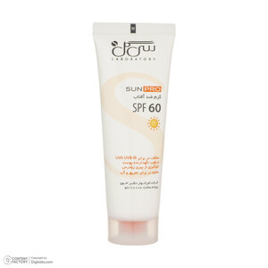 کرم ضدآفتاب بی‌رنگ سی گل SPF60 مدل SUNPRO مناسب انواع پوست، حجم 50 میلی‌لیتر