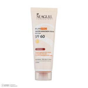 کرم ضدآفتاب رنگی سی گل مدل Sunpro SPF60 مناسب پوست چرب تا معمولی، حجم 50 میلی‌لیتر