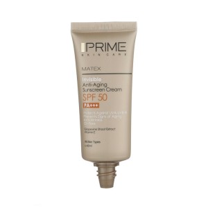 کرم ضد آفتاب و ضد چروک بی رنگ پرایم مدل Matex Colorless SPF50 مناسب انواع پوست حجم 40 میلی لیتر