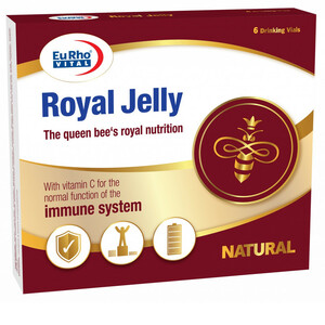 ویال خوراکی رویال ژلی یوروویتال بسته 6 عددی