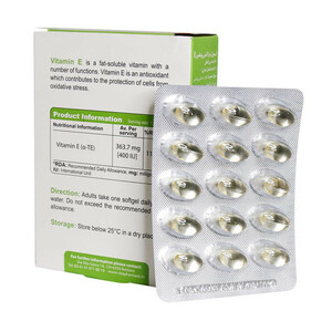 کپسول نرم ژلاتینی ویتامین E 400 واحد ویوا تیون بسته 30 عددی