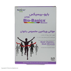 قرص مولتی ویتامین بایوبیسیکس وومن نیچرز اونلی بسته 30 عددی