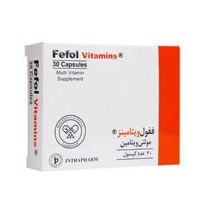 کپسول ففول ویتامینز اینترافارم بسته 30 عددی