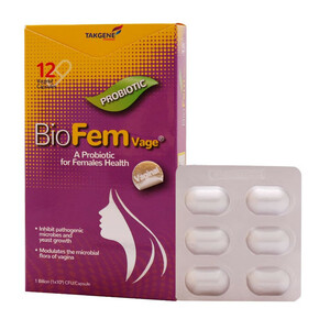کپسول بایوفم واژ داروسازی تک ژن فارما - 10 میلی گرم بسته 12 عددی